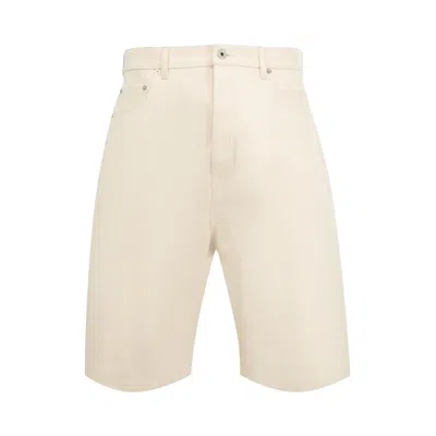 Pre-owned Rick Owens Drkshdw Geth Cutoff Pant 'natural' | White | Men's Size 34