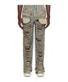 Rick Owens Drkshdw Geth Distressed-finish Jeans In Gray