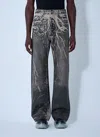 Rick Owens Drkshdw Geth Jeans In Gray