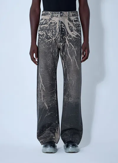 Rick Owens Drkshdw Geth Jeans In Gray