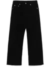 Rick Owens Drkshdw Black Porterville Geth Trousers In Black