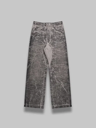 Rick Owens Drkshdw Geth Jeans In Gray
