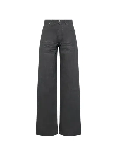 Rick Owens Drkshdw Geth Jeans In Gray