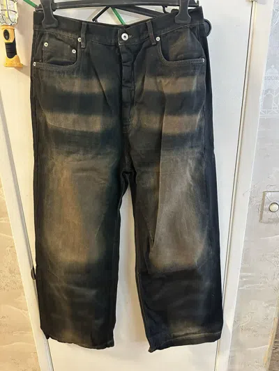 Pre-owned Rick Owens Drkshdw Geth Jeans Mud Overdyed Size 34