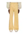 Rick Owens Drkshdw Geth Jeans In Yellow