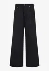 Rick Owens Drkshdw Drkshdw By Rick Owens Wide-leg High-waisted Jeans In Black