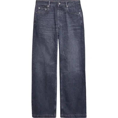 Rick Owens Drkshdw Geth Wide Leg Jeans In Blue