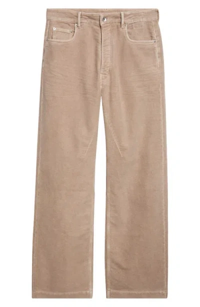 Rick Owens Drkshdw Geth Wide Leg Jeans In Brown