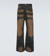 Rick Owens Drkshdw Geth Mud-washed Wide-leg Jeans In Brown