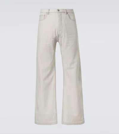 Rick Owens Drkshdw Geth Wide-leg Jeans In White