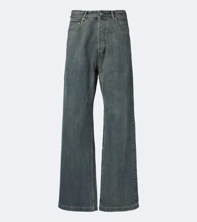 Rick Owens Drkshdw Geth Wide-leg Jeans In Green