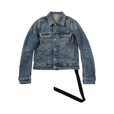 Pre-owned Rick Owens Drkshdw Giacca Denim Trucker Jacket 'washed Indigo' | Blue | Women's Size S