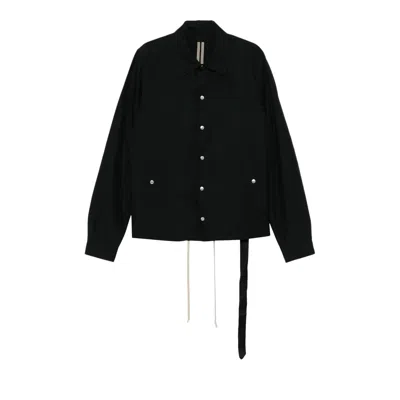 Pre-owned Rick Owens Drkshdw Giacca Snapfront Jacket 'black' | Men's Size S