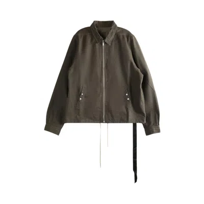 Pre-owned Rick Owens Drkshdw Giacca Zipfront Jacket 'dark Dust' | Brown | Men's Size Xl