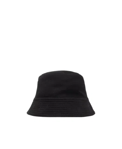 Rick Owens Drkshdw Gilligan Denim Bucket Hat In Black