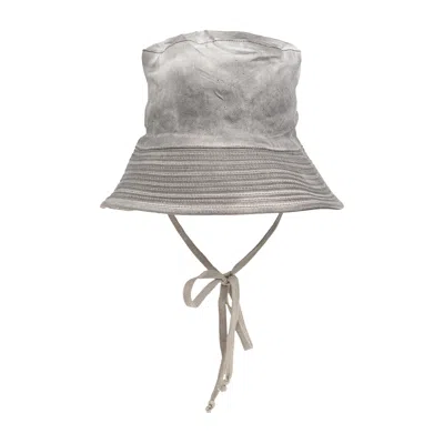 Pre-owned Rick Owens Drkshdw Gilligan Hat 'pearl' | Grey | Men's Size M