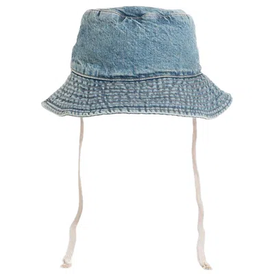 Pre-owned Rick Owens Drkshdw Gilligan Hat 'washed Indigo' | Blue | Men's Size L