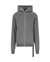 Rick Owens Drkshdw Gimp Cotton Hoodie In Gray