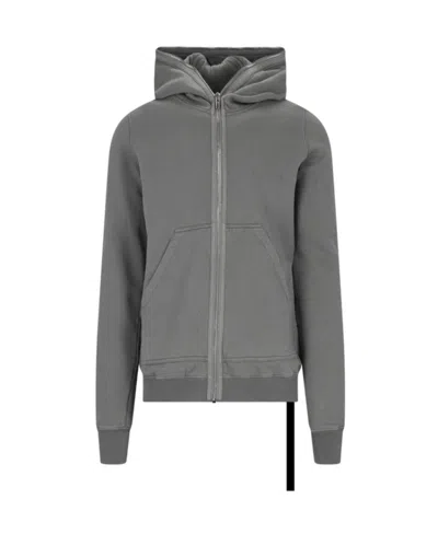 Rick Owens Drkshdw Gimp Cotton Hoodie In Gray