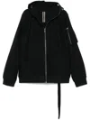 Rick Owens Drkshdw Gimp Flight Jacket In Black