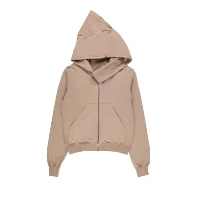 Pre-owned Rick Owens Drkshdw Gimp Hoodie 'dirty Pearl' | Tan | Men's Size L In Brown
