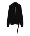 Rick Owens Drkshdw Long-sleeve Zip-up Hoodie In Black