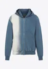 Rick Owens Drkshdw Gimp Zip-up Sweatshirt In Multicolor