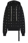 Rick Owens Drkshdw Hoodie Granbury Aus Baumwoll-jersey In Black