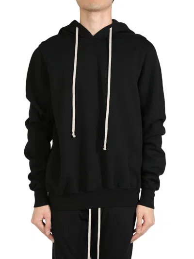 Rick Owens Drkshdw Asymmetrical Hem Long Sleeve Hoodie In Animal Print