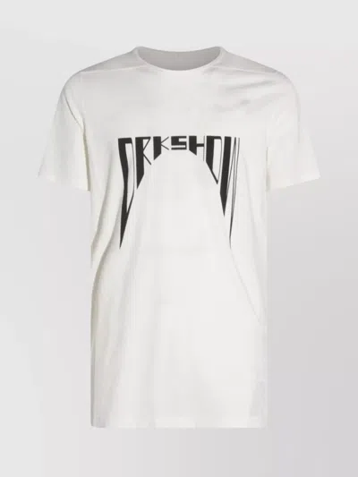 RICK OWENS DRKSHDW GRAPHIC PRINT CREW NECK SHORT SLEEVE TOP
