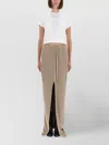 Rick Owens Drkshdw Graphic Print Cropped Top With Short Sleeves In Brown