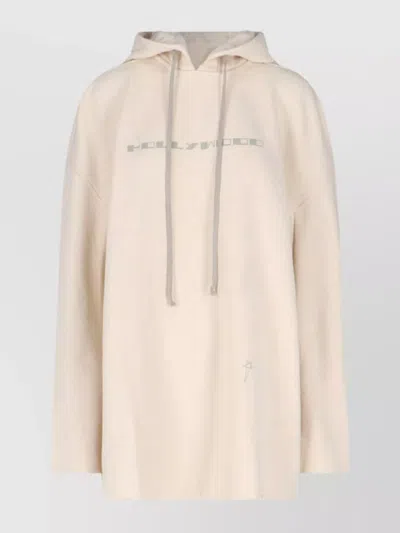 RICK OWENS DRKSHDW GRAPHIC PRINT HOODED SWEATSHIRT