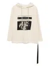 Rick Owens Drkshdw Graphic-print Hoodie In 中性色