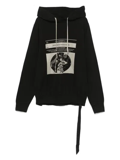 Rick Owens Drkshdw Man Black Sweatshirts