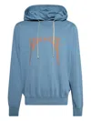 Rick Owens Drkshdw Drkshdw By Rick Owens Oversized Hoodie Toothpaste And Orange In Blue