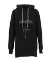 Rick Owens Drkshdw Graphic-print Organic-cotton Hoodie In Black