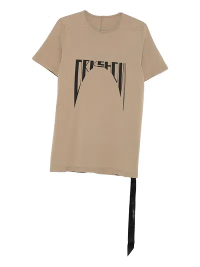Rick Owens Drkshdw Graphic-print Short-sleeve T-shirt In Burgundy