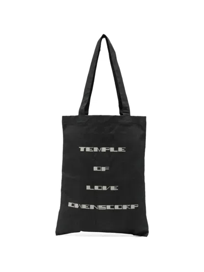 Rick Owens Drkshdw Graphic Shoulder Bag In Black