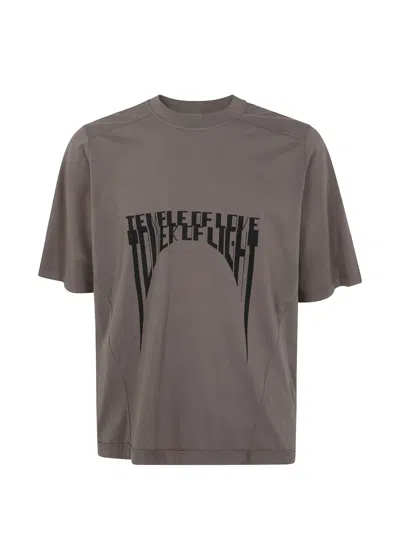 Rick Owens Drkshdw Graphic-print Cotton T-shirt In Gray