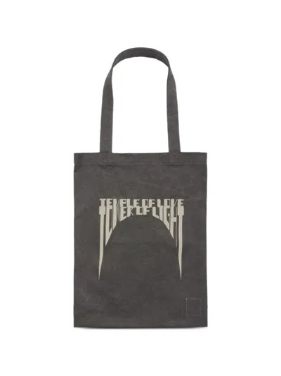 Rick Owens Drkshdw Graphic-print Tote Bag In Orange