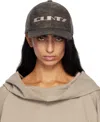 Rick Owens Drkshdw Gray Concordians Baseball Cap In Brown