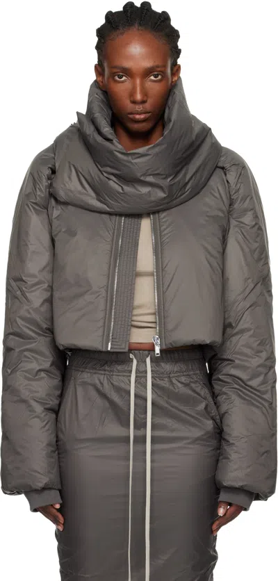 Rick Owens Drkshdw Gray Concordians Convertible Jacket