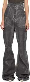 Rick Owens Drkshdw Gray Concordians Dirt Bolan Jeans In Gray