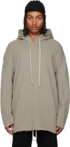Rick Owens Drkshdw Peter Hoodie With Drawstring And Kangaroo Pocket In Multi