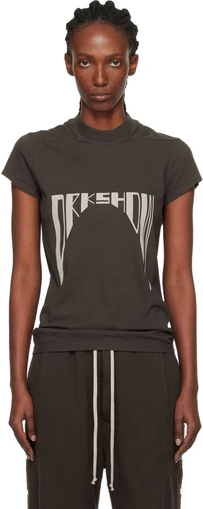 Rick Owens Drkshdw Level T Short-sleeved T-shirt In Gray