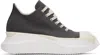 Rick Owens Drkshdw Gray Hollywood Abstract Low Sneaks Sneakers In 7811 Dark Dust/milk/