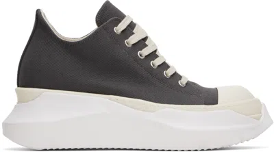 RICK OWENS DRKSHDW GRAY HOLLYWOOD ABSTRACT LOW SNEAKS SNEAKERS