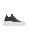 Rick Owens Drkshdw Gray Hollywood Abstract Low Sneaks Sneakers In White