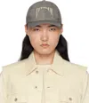 Rick Owens Drkshdw Gray Hollywood Baseball Cap In Gray