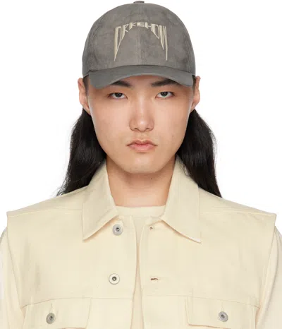Rick Owens Drkshdw Grey Hollywood Baseball Cap